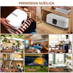 Pametna 2-u-1 Prenosiva Mašina za Sušenje i Peglanje Veša