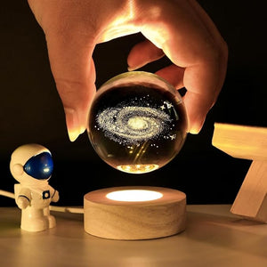 FullGen 3D Planet Lampa – Kristalna Galaksija na Vašem Stolu