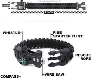 EL Moe Paracord Narukvica za Preživljavanje 5 u 1