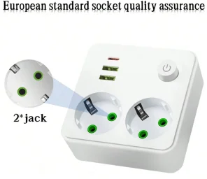 UTIČNICA RAZDJELNIK 2x USB + TYPE-C – PAMETNO PUNJENJE BEZ NEREDA!