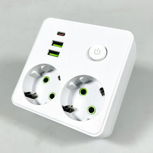UTIČNICA RAZDJELNIK 2x USB + TYPE-C – PAMETNO PUNJENJE BEZ NEREDA!