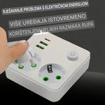 UTIČNICA RAZDJELNIK 2x USB + TYPE-C – PAMETNO PUNJENJE BEZ NEREDA!